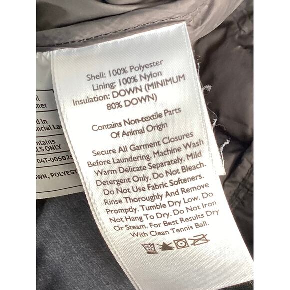 Eddie Bauer Men's down 650 Fp Full Zip Puffer Jacket Vest Blue Gray Size XL - Picture 7 of 8